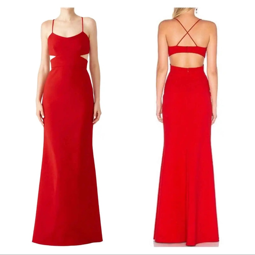 Jill Jill Stuart Red Cardinal Gown Dress just gorgeous!
